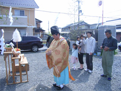 地鎮祭～地盤調査