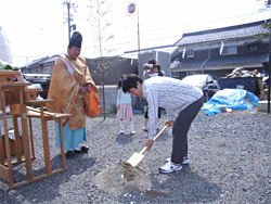 地鎮祭～地盤調査