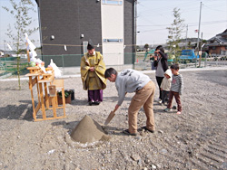 地鎮祭～地盤改良