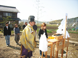 地鎮祭～地盤調査
