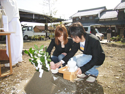 地鎮祭～地盤調査