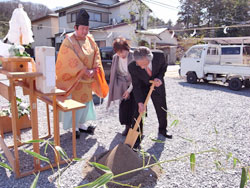 地鎮祭～地盤改良