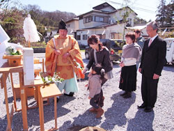 地鎮祭～地盤改良