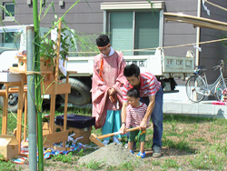 地鎮祭～地盤調査