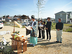 地鎮祭～地盤調査