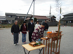 地鎮祭～地盤調査