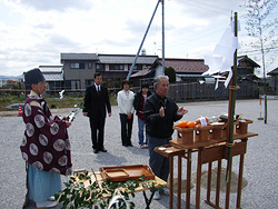 地鎮祭～地盤調査