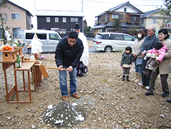 地鎮祭～地盤調査