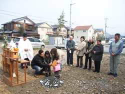 地鎮祭～地盤調査