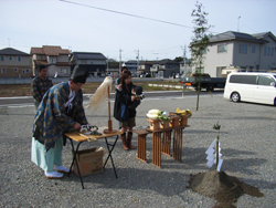 地鎮祭～敷地現況～地盤調査