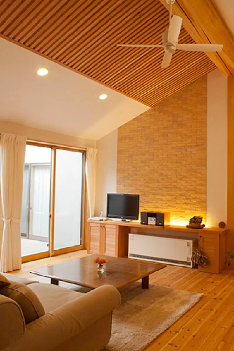 中庭とつながる平屋の住宅 彦根市 T様邸